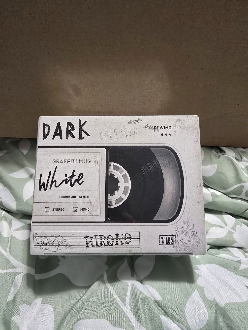 Hirono After Dark Series- White Graffiti Mug